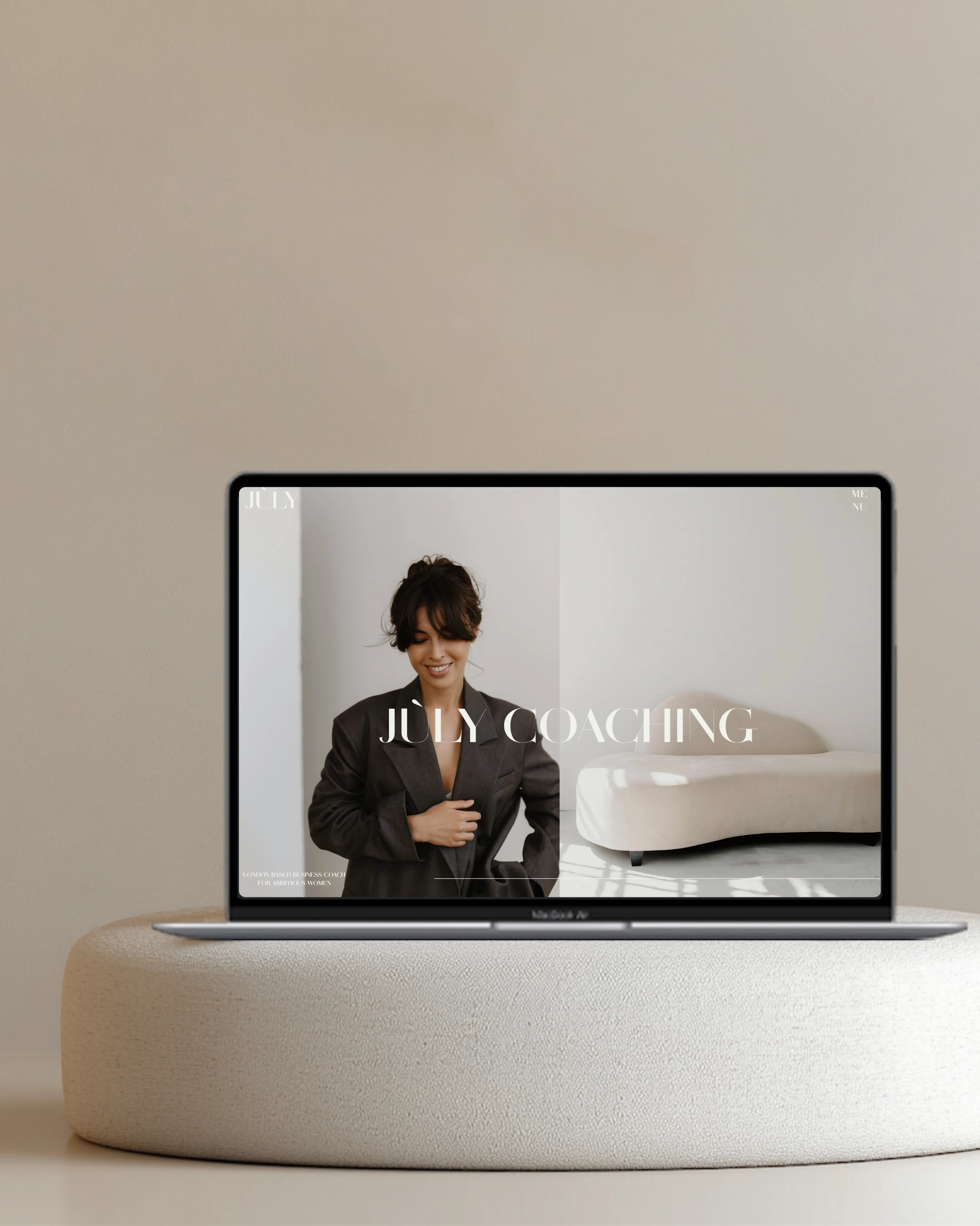 Trendy and editorial Showit website template for coaches and online course creators – modern, customizable layout ideal for creative portfolios and branding showcases