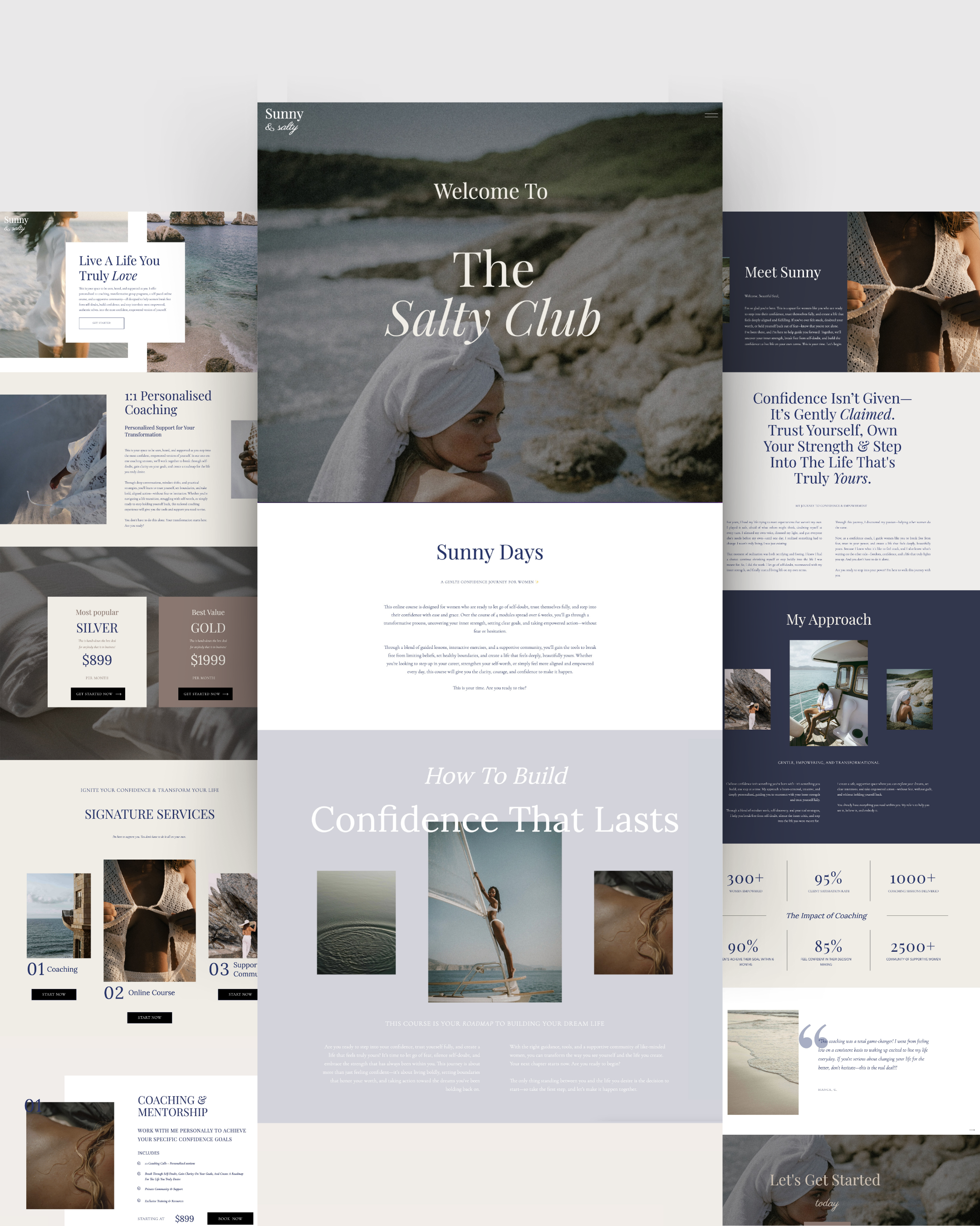 Best Showit Website Templates for life coach health and wellness coaches and creatives. Customize homepage, about us, contact us, portfolio, online course, podcast and service. modern, editorial and minimalist