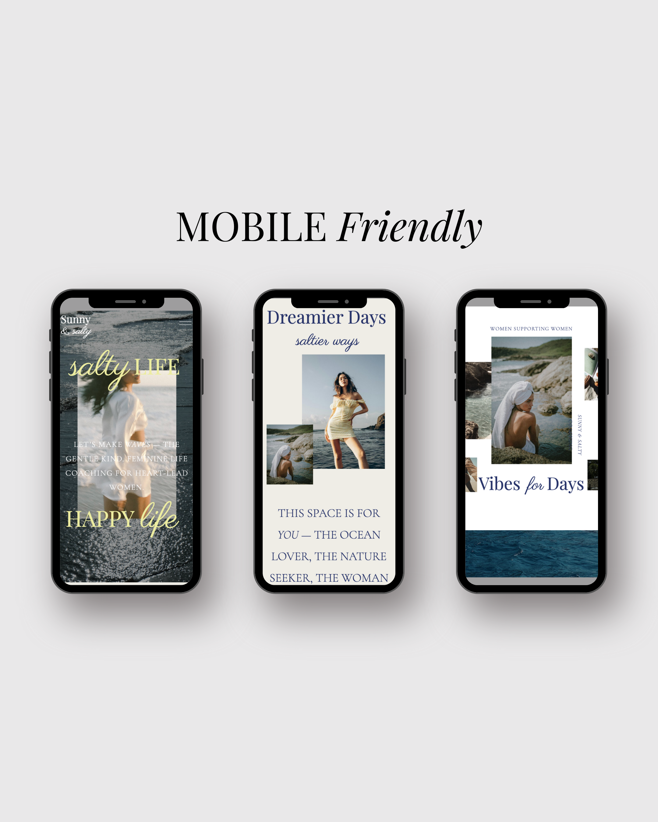 Mobile Friendly Best Showit Website Templates for life coach health and wellness coaches and creatives. Customize homepage, about us, contact us, portfolio, online course, podcast and service. modern, editorial and minimalist