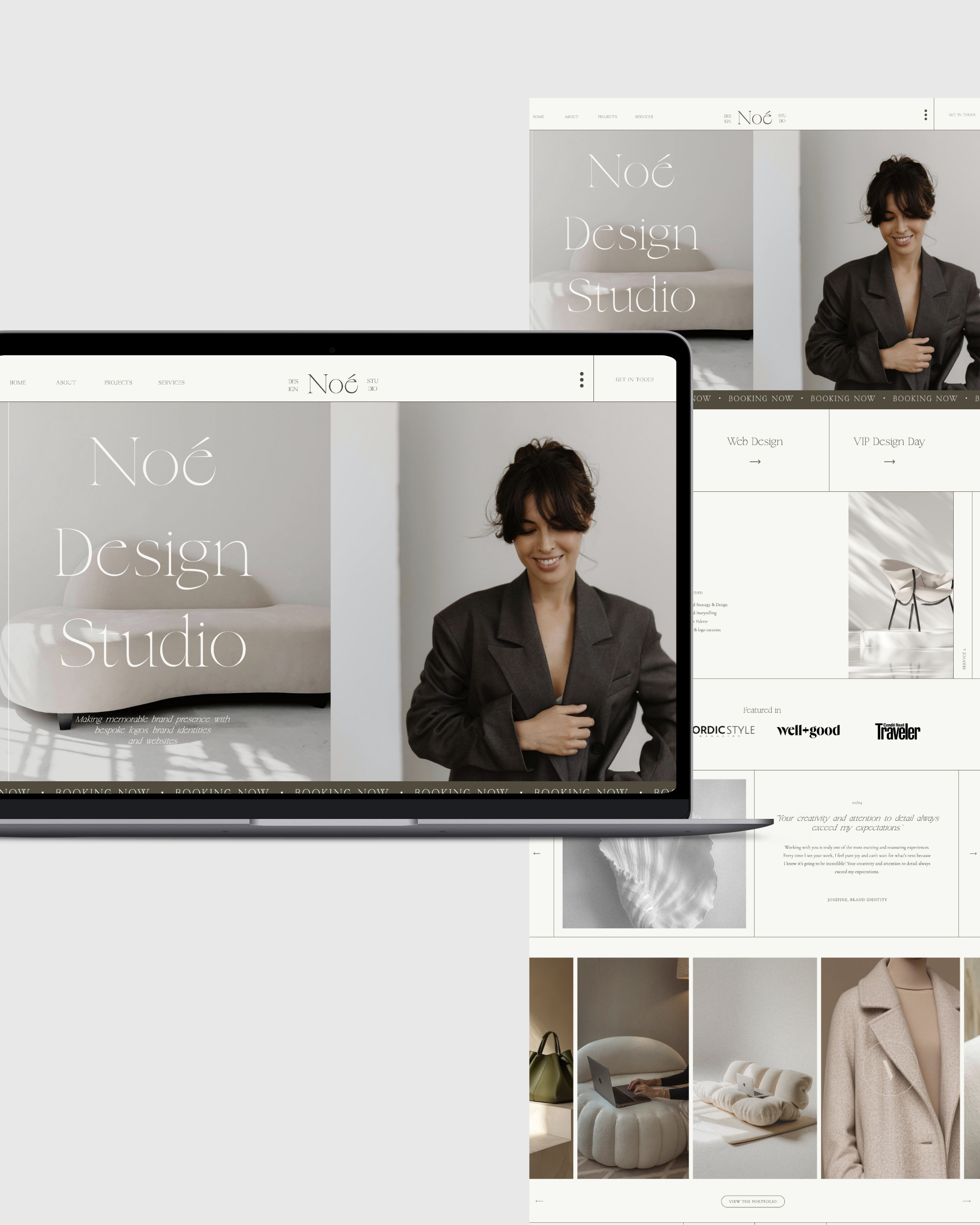 best editorial minimalist showit website template for graphic design agency photographers designers. Easy cusomization. Luxurious and modern portfolio layout